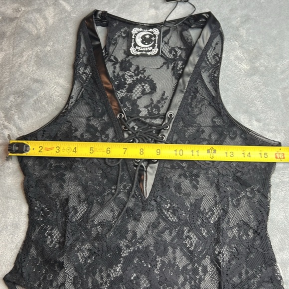 NWT Killstar Desert Rose Lace Bodysuit Black Size Medium - Picture 10 of 11